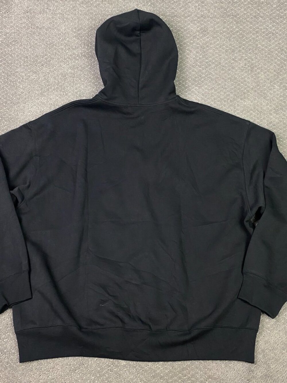 Uniqlo :C Sweat Oversized Full Zip Hoodie Unisex XXL Black Mens Womens - Picture 4 of 12